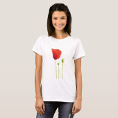 Roter Mohn-T - Shirt (Vorne ganz)