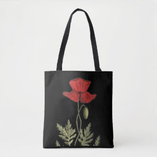 Roter Mohn Tasche