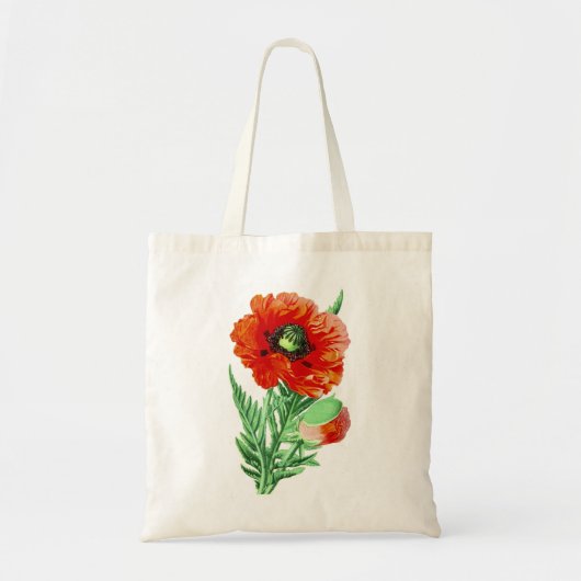 Roter Mohn Tragetasche (Vorne)
