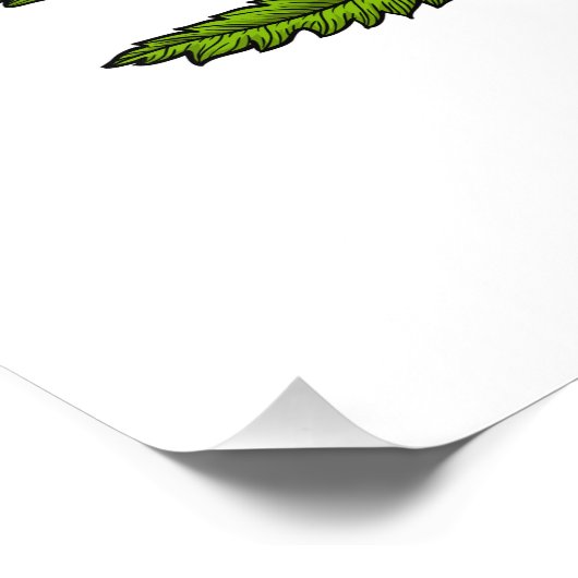 Roter Mohn zeichnend 3 Fotodruck (Ecke)