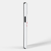 Roter Mohnanstrich auf Weiß Case-Mate iPhone Hülle (Rückseite / Rechts)