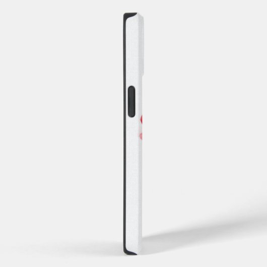 Roter Mohnanstrich auf Weiß Case-Mate iPhone Hülle (Rückseite / Rechts)