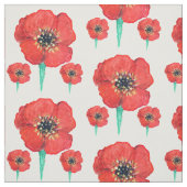 Roter Mohnanstrich Blume Stoff (Muster)
