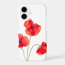Roter Mohnblumen-Blume Iphone 7 Kasten