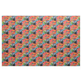 Roter Mohnklassiker mit roter Blüte Stoff (Fat Quarter (45,7 x 55,9 cm))