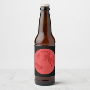 Roter Mond Bierflaschenetikett