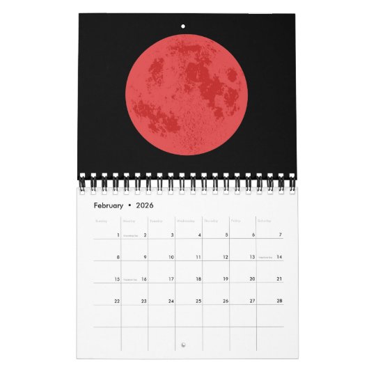 Roter Mond Kalender (Feb 2026)