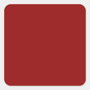 Roter Mond Quadratischer Aufkleber