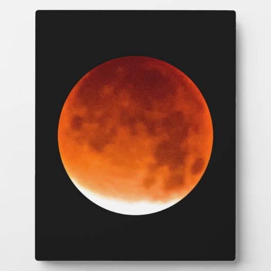 Roter Mond steigt auf Fotoplatte (Vorderseite)