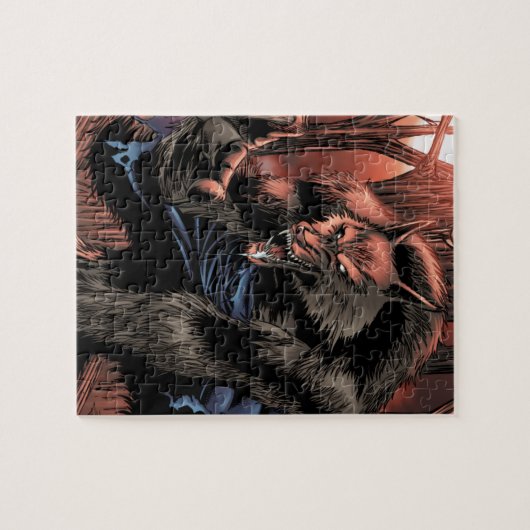 Roter MondWerewolf Puzzle (Horizontal)