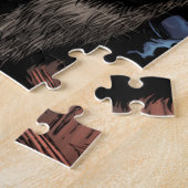 Roter MondWerewolf Puzzle (Seite)