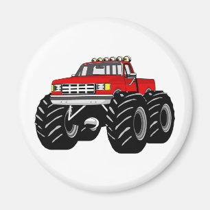 ROTER MONSTER-LKW MAGNET