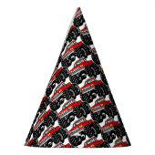 Roter Monster-LKW Partyhütchen