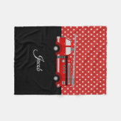 Roter Motor Fleecedecke (Vorderseite (Horizontal))