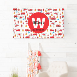 Roter Motor Freibord Geburtstagspartei Banner