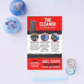 Roter Müll kann Reinigungsdienst leisten Flyer (Einzeln)