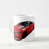 Roter Mustang S550 Kaffeetasse (Vorderseite Links)
