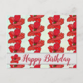 Roter Mustermohn Postkarte (Vorderseite)