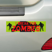 Roter n grüner Autoaufkleber der Zombie-schwarzen (Auf Auto)