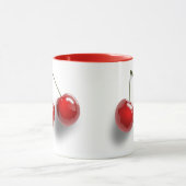 Roter Nachtisch glasig-glänzende Kirschen Tasse (Zentrum)