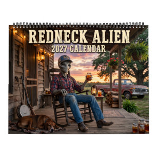 Roter-Nacken-Alien-Lustiger-2027-Kalender Kalender