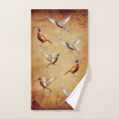 Roter Nacken Pheasant Badezimmer Handtuchhandtuch Badhandtuch Set (Handtuch)