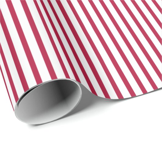 Roter Nadelstreifen Stripes Packpapier (Rolleneckpunkt)