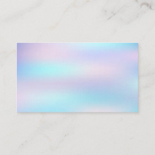 Roter Nagel, Polnisch und Brush | Pastell Blend Visitenkarte (Rückseite)