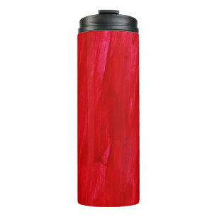 Roter nahtloser Hintergrund abstrakt und Thermosbecher