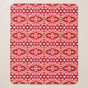 Roter nahtloser persischer Teppich. Ethnische Text Sherpadecke