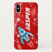 Roter Name des Handys Case-Mate iPhone Hülle (Rückseite)