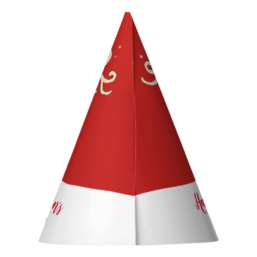 Roter Namenshut Weihnachtsdes großen Geweih-Rens Partyhütchen (Rückseite)