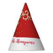 Roter Namenshut Weihnachtsdes großen Geweih-Rens Partyhütchen (Rechts)