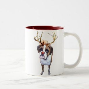 Roter Nasen-Boxer Zweifarbige Tasse
