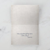 roter nautischer Anker mit blauen Streifen und Kom Karte (Innenseite)