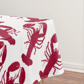 Roter nautischhummer tischdecke (Beispiel)