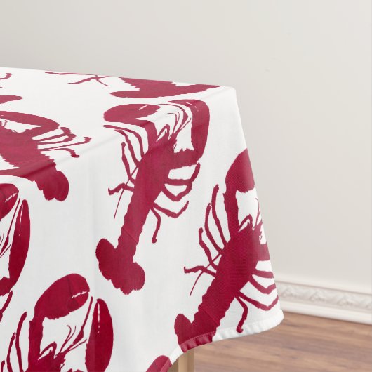 Roter nautischhummer tischdecke (Beispiel)
