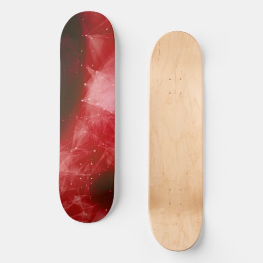 Roter Nebel Skateboard | Cosmic Space Skateboard (Vorderseite)