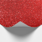 Roter NeonGlitter Geschenkpapier (Ecke)