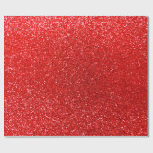 Roter NeonGlitter Geschenkpapier (Flach)
