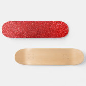 Roter NeonGlitter Skateboard (Horizontal)