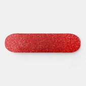 Roter NeonGlitter Skateboard (Horizontal)