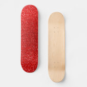 Roter NeonGlitter Skateboard (Vorderseite)