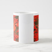 Roter Nördlicher Kardinal männlich, IL Jumbo-Tasse (Vorderseite)