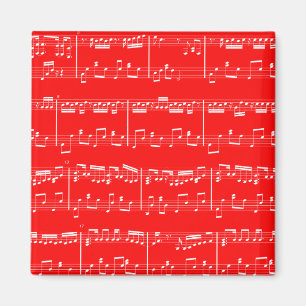 Roter Notenen-Magnet Magnet