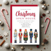 Roter Nussknacker Weihnachts-Open-House Einladung