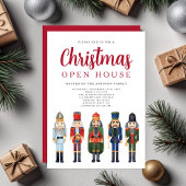 Roter Nussknacker Weihnachts-Open-House Einladung