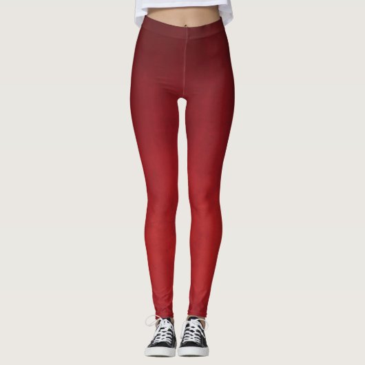 Roter Ober Leggings (Vorderseite)