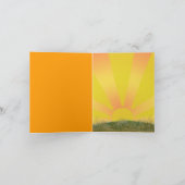 Roter oder grüner Traktor danken Ihnen Dankeskarte (Innenseite)