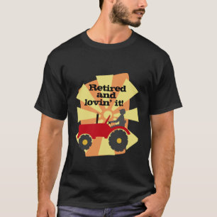 Roter oder grüner Traktor-Ruhestands-T - Shirt
